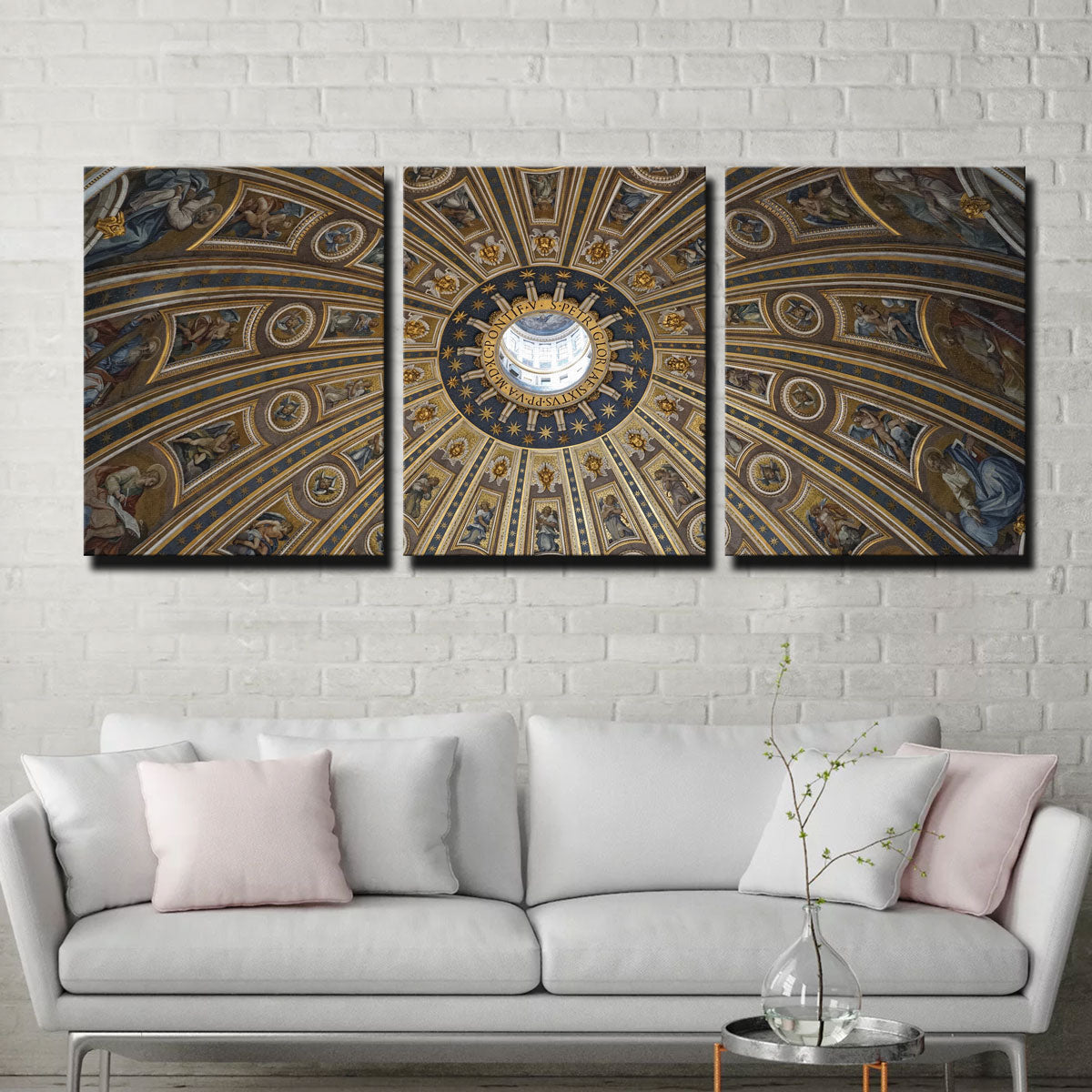 Exquisite St. Peter's Basilica Ceiling Wall Art from Vatican City