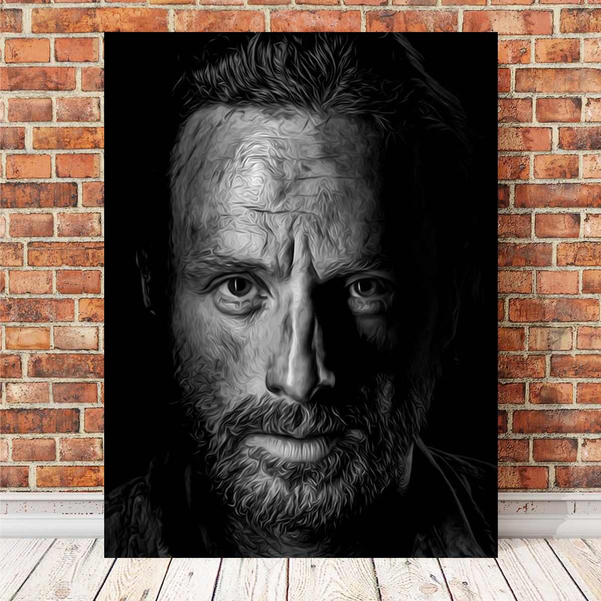 The Walking Dead Portrait Wall Art - High - Quality Museum Canvas