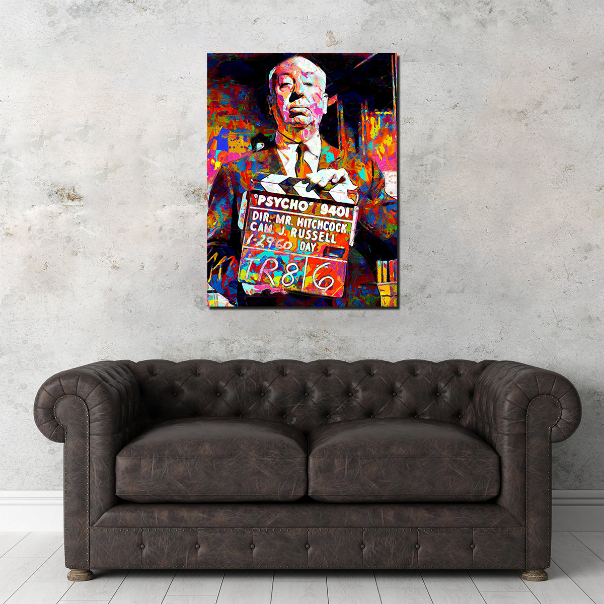 Hitchcock Action! Stunning Wall Art by Stephen Chambers
