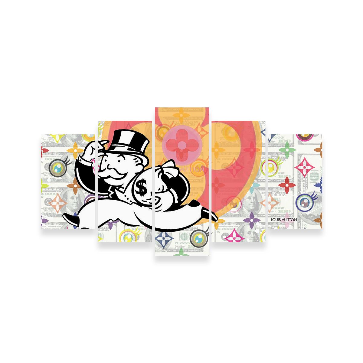 Unique Money Bag Boy Wall Art by TJ - Ideal for Home Decor