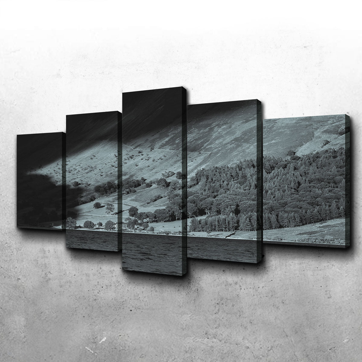 Exquisite Shadow on the Mountain Wall Art by Mike Cotton