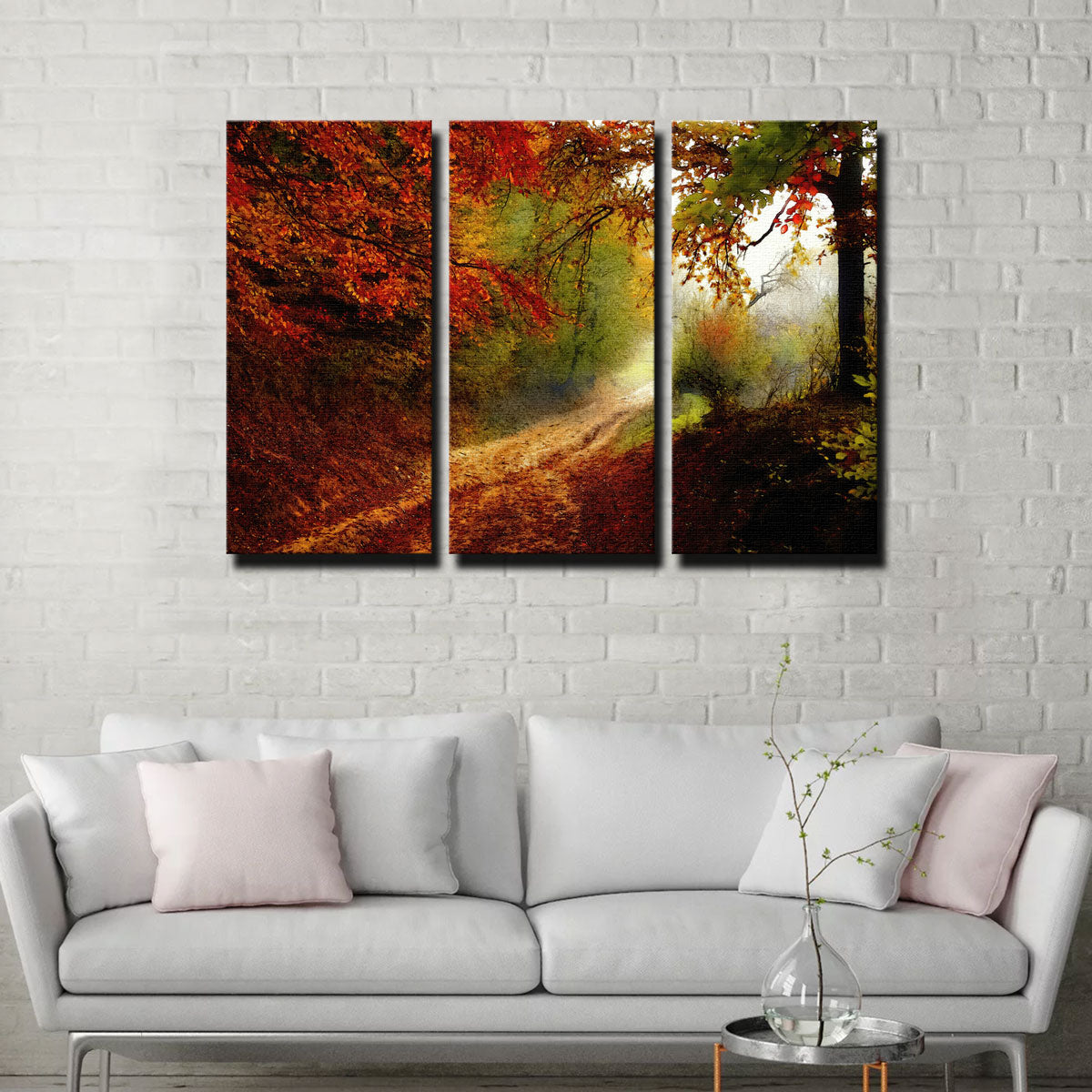 Gorgeous Autumn Forest Edge Wall Art by Denise Dundon