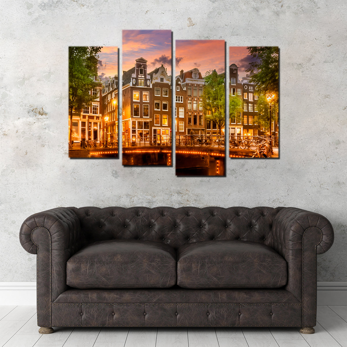 Exquisite Amsterdam Impression From Singel Wall Art by Melanie Viola