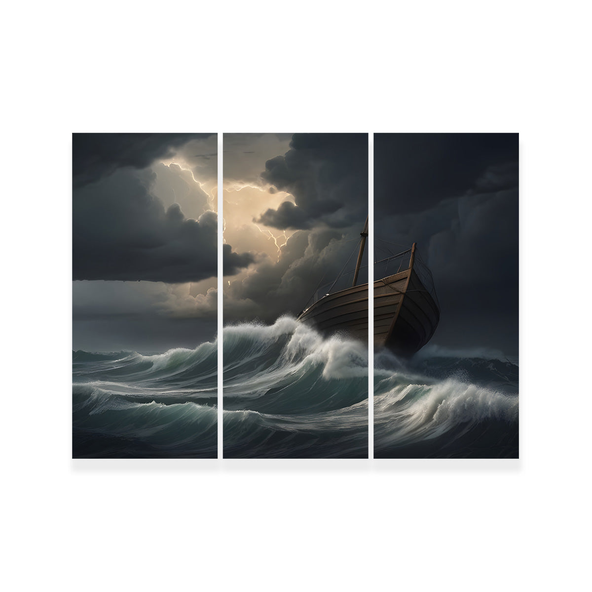 Exquisite Old Wooden Ship Wall Art - Handmade with Sustainable Materials