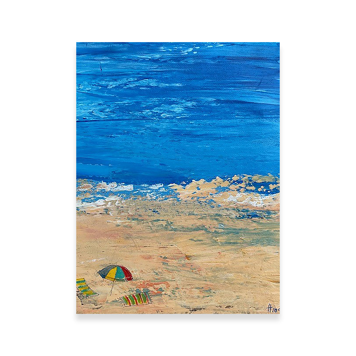 Stunning Beach Day 1 Wall Art by Peggy Hinaekian