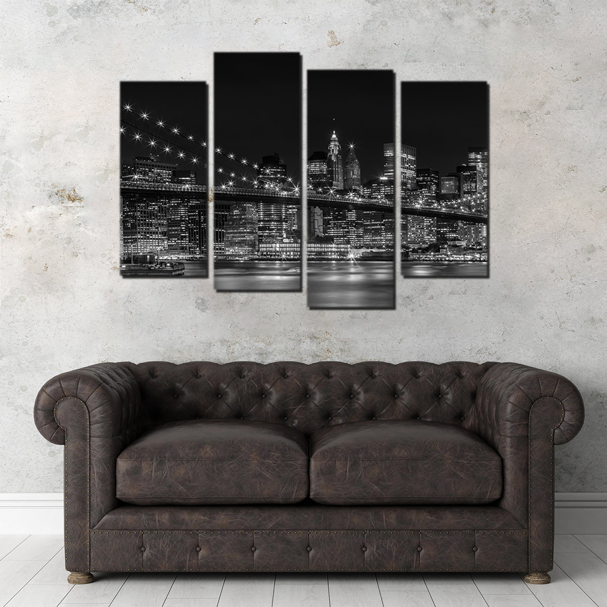 NYC Nightly Impressions - Stunning Panoramic Wall Art by Melanie Viola