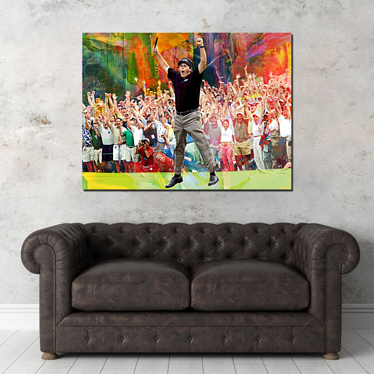Exquisite Phil Mickelson Art Prints on Museum-Quality Canvas