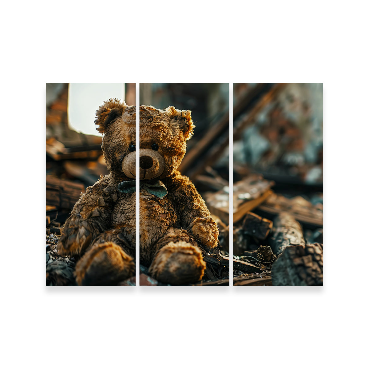 Charming Shabby Teddy Bear Wall Art for a Cozy Decor