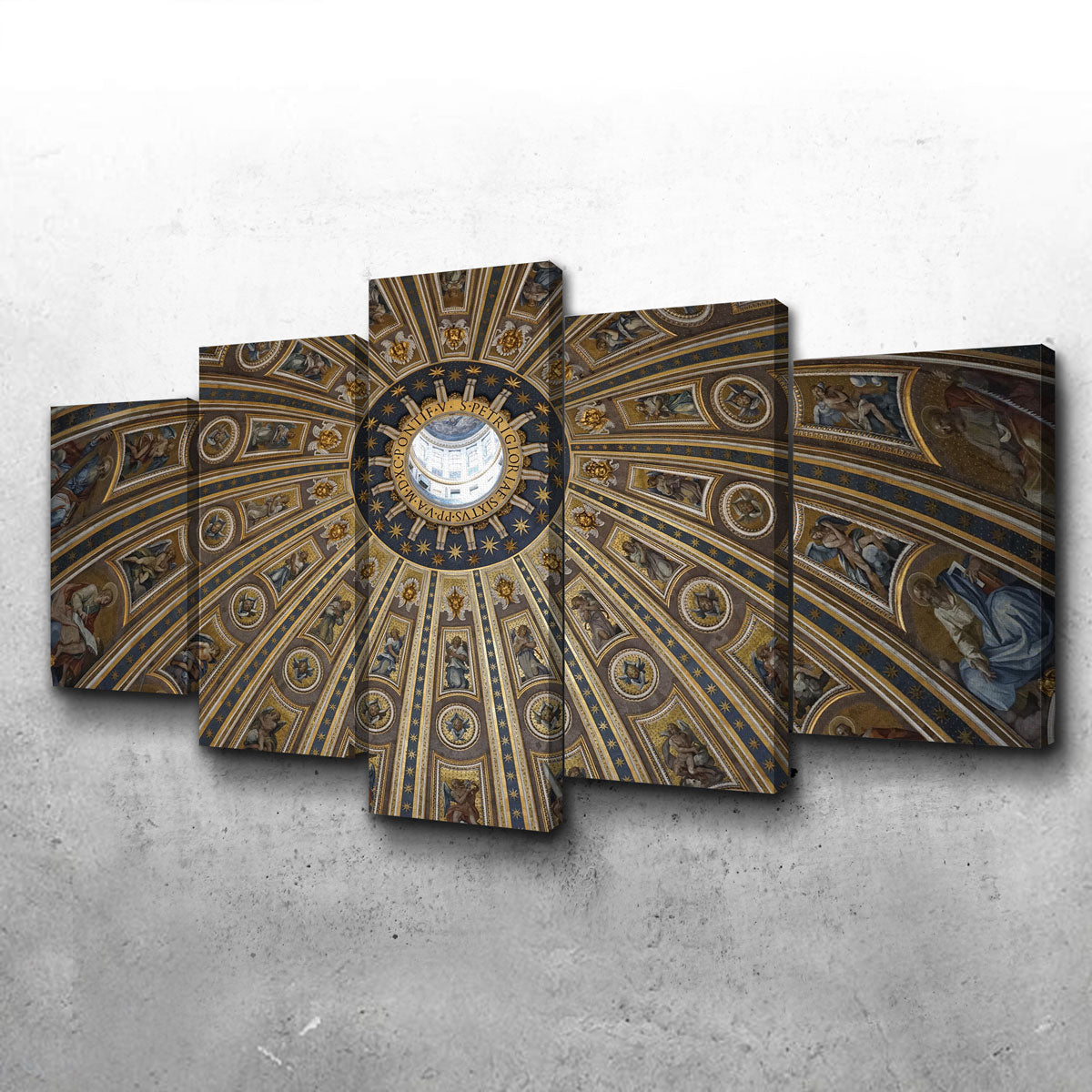 Exquisite St. Peter's Basilica Ceiling Wall Art from Vatican City