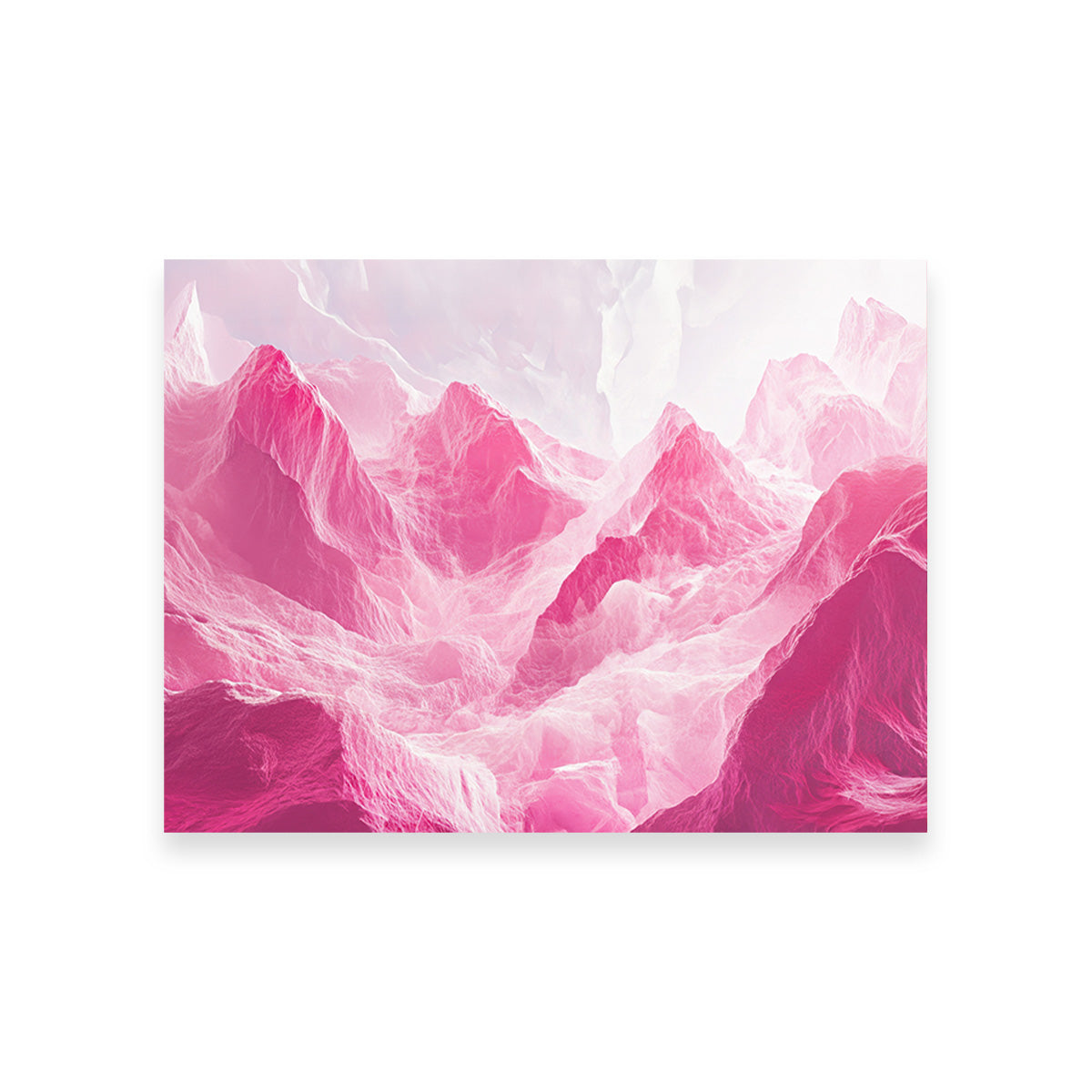 Stunning Pink Mountains Wall Art