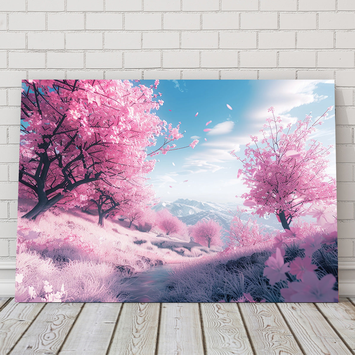 Stunning Pink Forest Wall Art