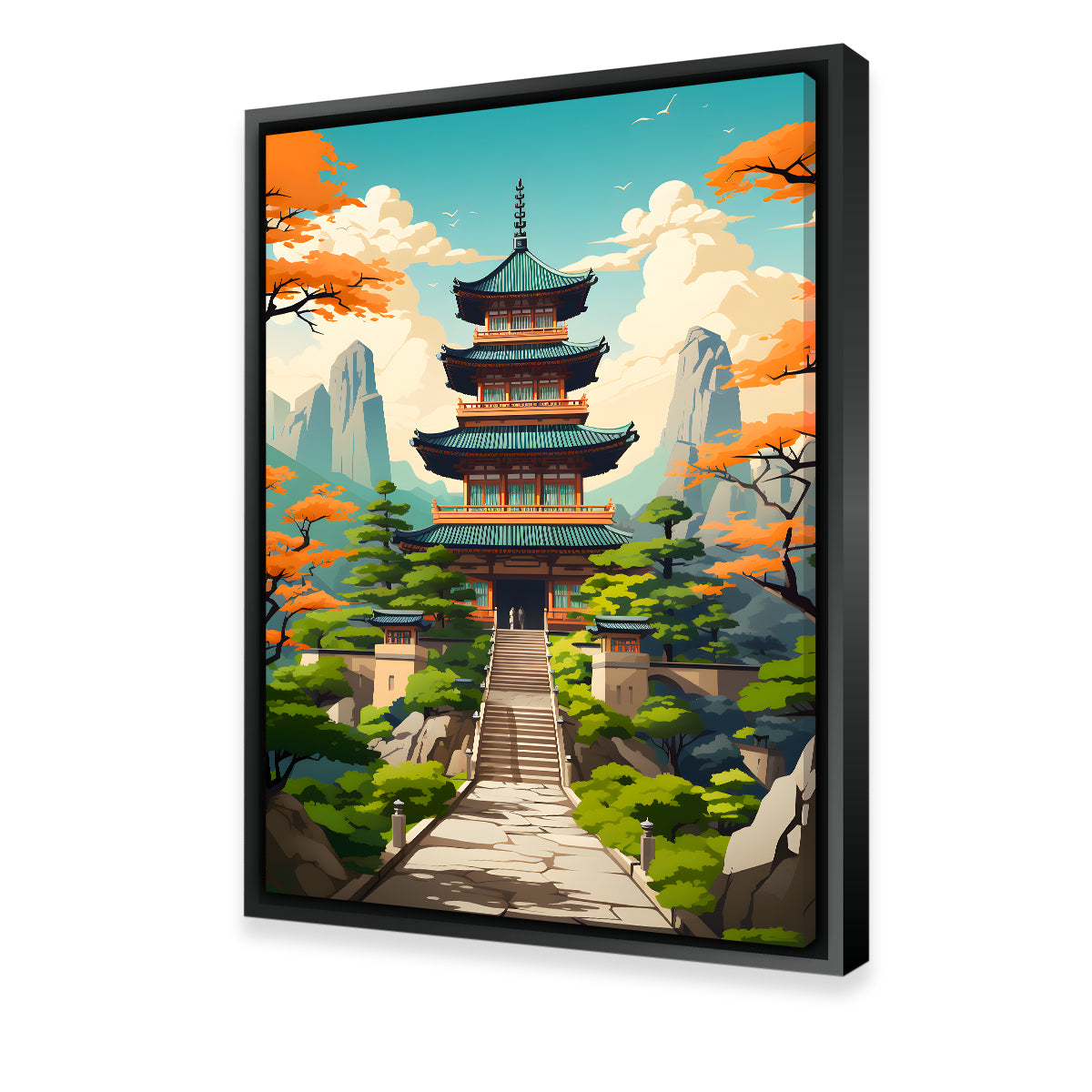 Exquisite Ancient Architecture Wall Art by Valth Graphics