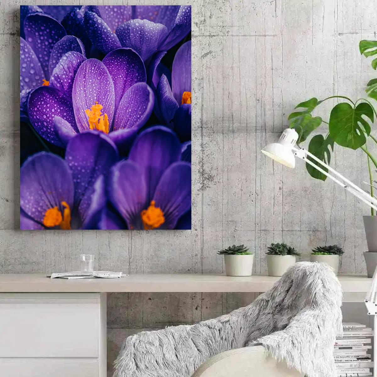 Gorgeous Purple Pollen Wall Art by Manuel Luces