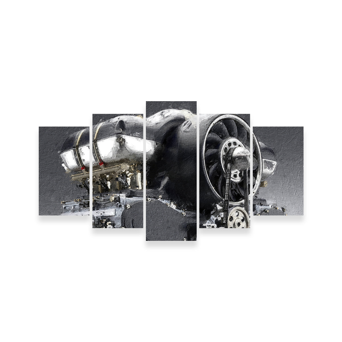 Stunning Porsche 911 Engine Wall Art by Stephen Chambers