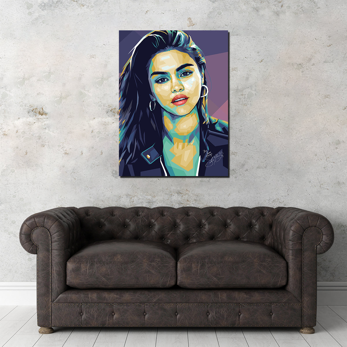 Selena Wall Art - Premium Handmade Canvas by Ralph & Laura Design