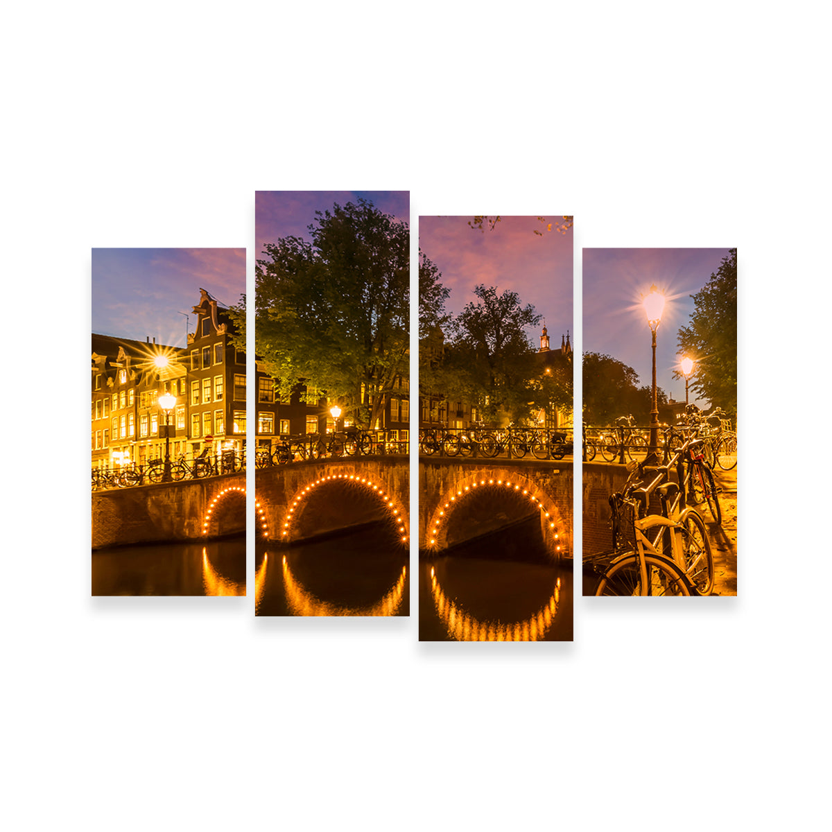 Stunning Amsterdam From Keizersgracht Wall Art by Melanie Viola