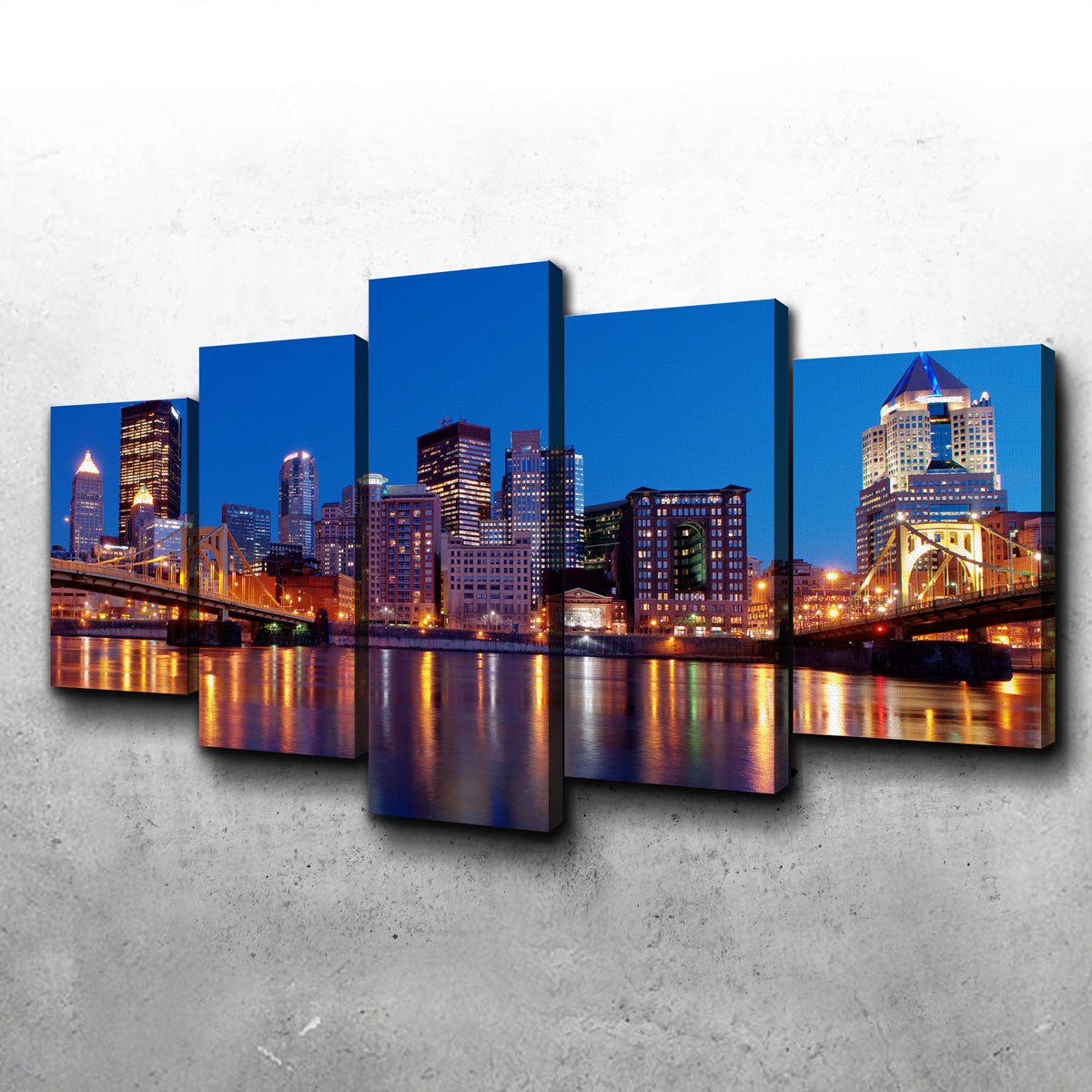 Enchanting Pittsburgh at Night Wall Art for Stunning Home Decor