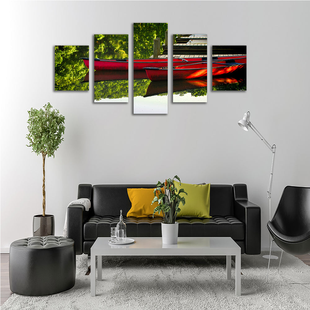 Exquisite Canoes at Devil's Den State Park Wall Art for Your Home Decor