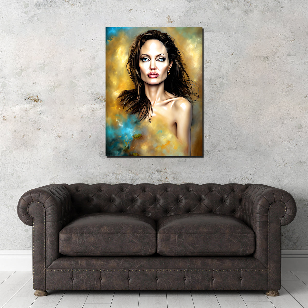 Stunning Angelina Jolie Wall Art by Dina Rolle