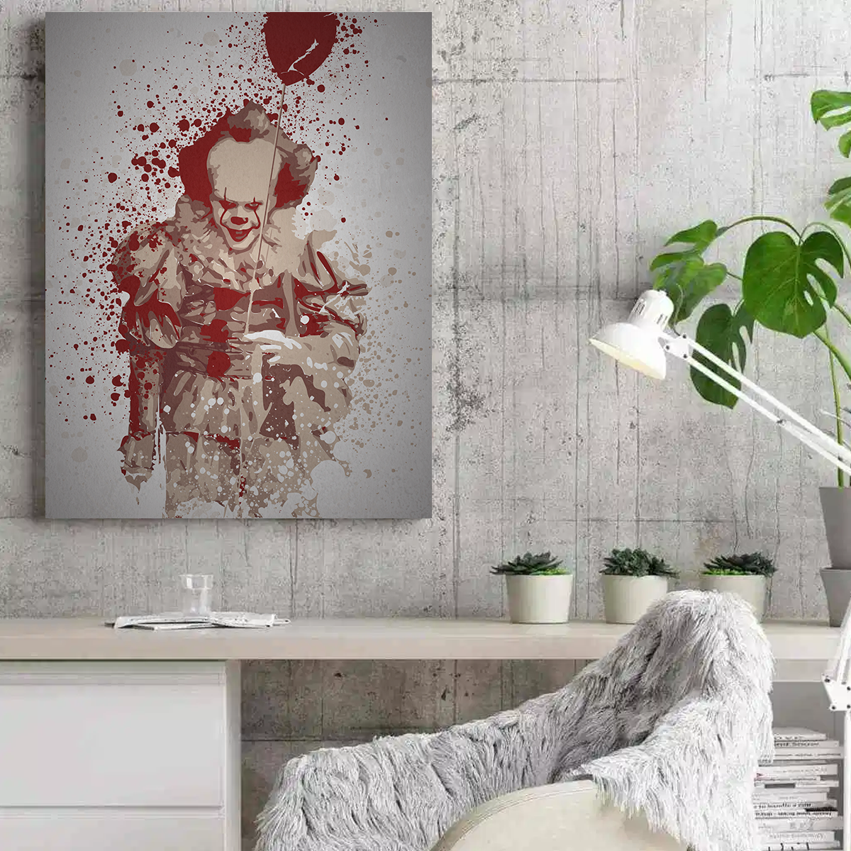 Eye - Catching Pennywise Wall Art by TM Creative Design