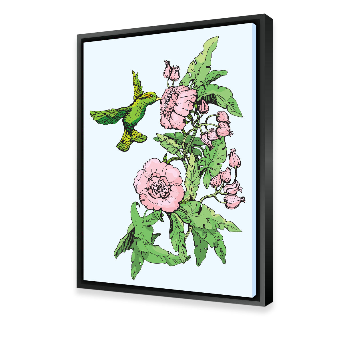 Exquisite Hummingbird Drinking Nectar Wall Art for Stunning Home Decor