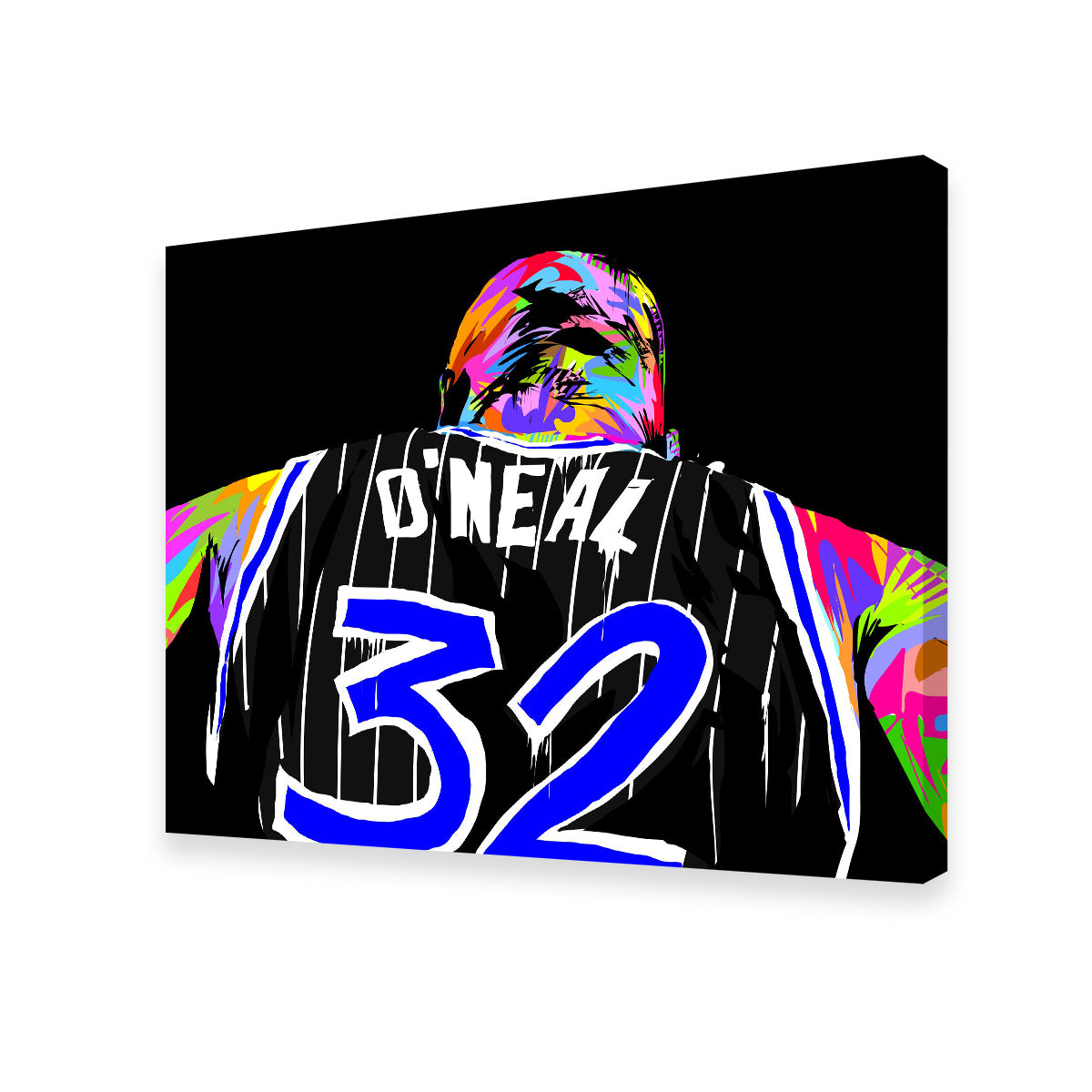 Shaq Wall Art - Premium Handmade Canvas with Sustainable Pine Frames