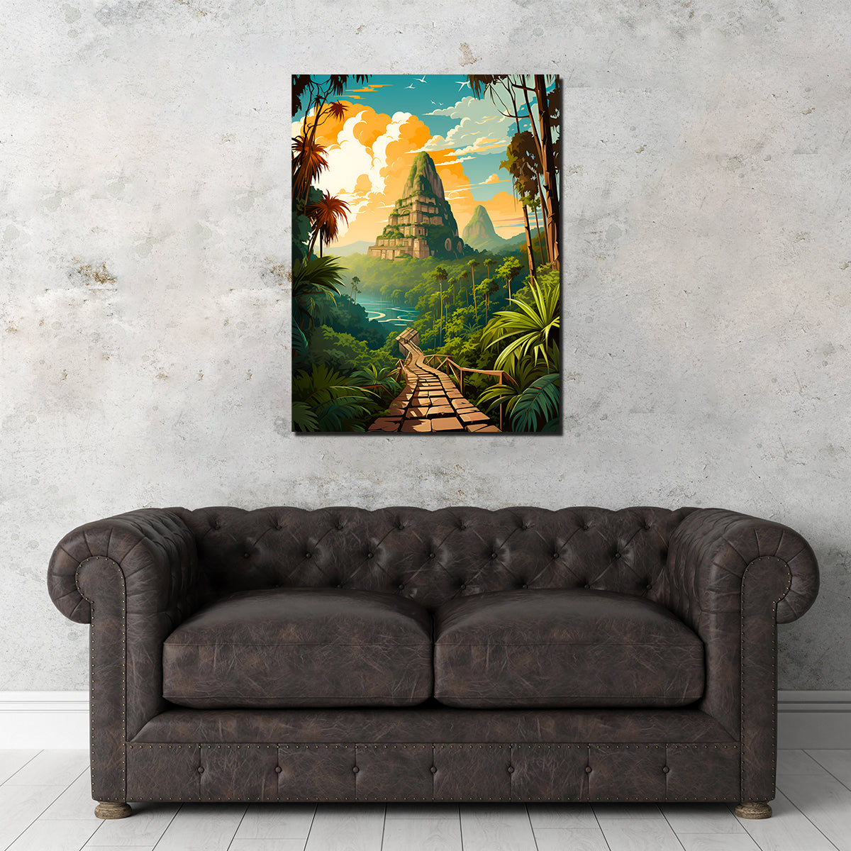 Exquisite Cambodia Bayon Temple Wall Art by Valth Graphics