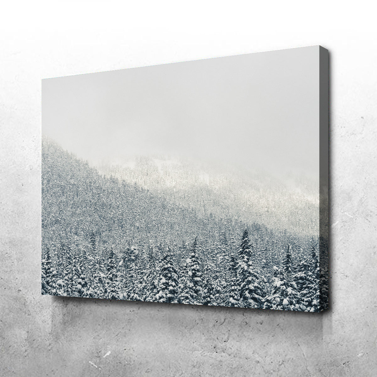 Exquisite Snowy Mountains Wall Art by Mike Cotton