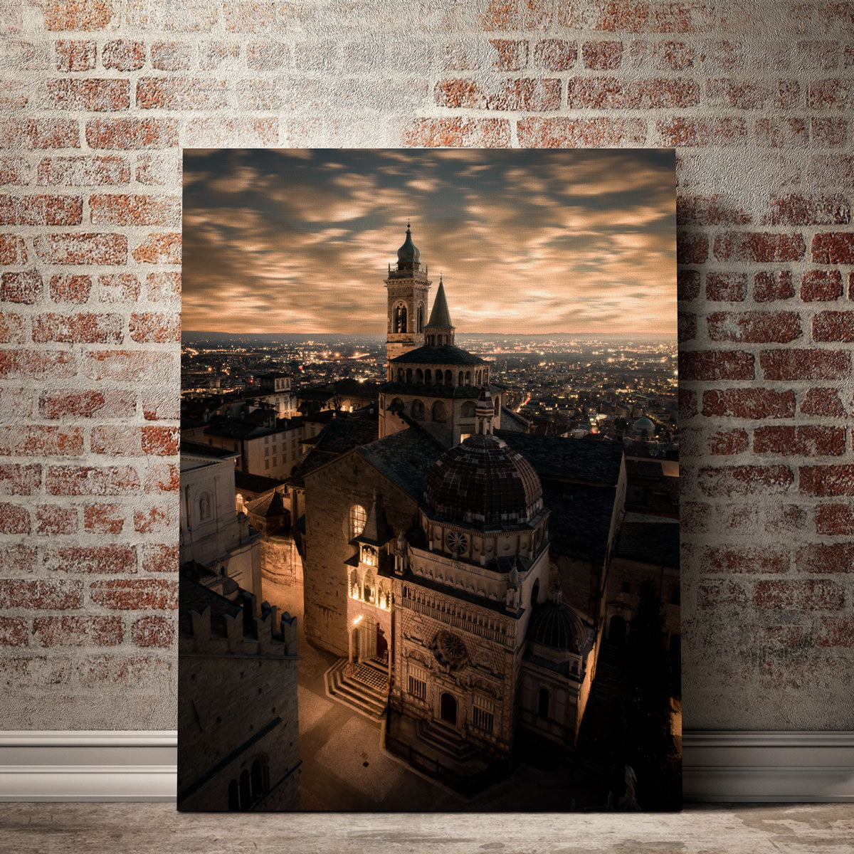 Exquisite Bergamo Alta Wall Art by Enzo Romano