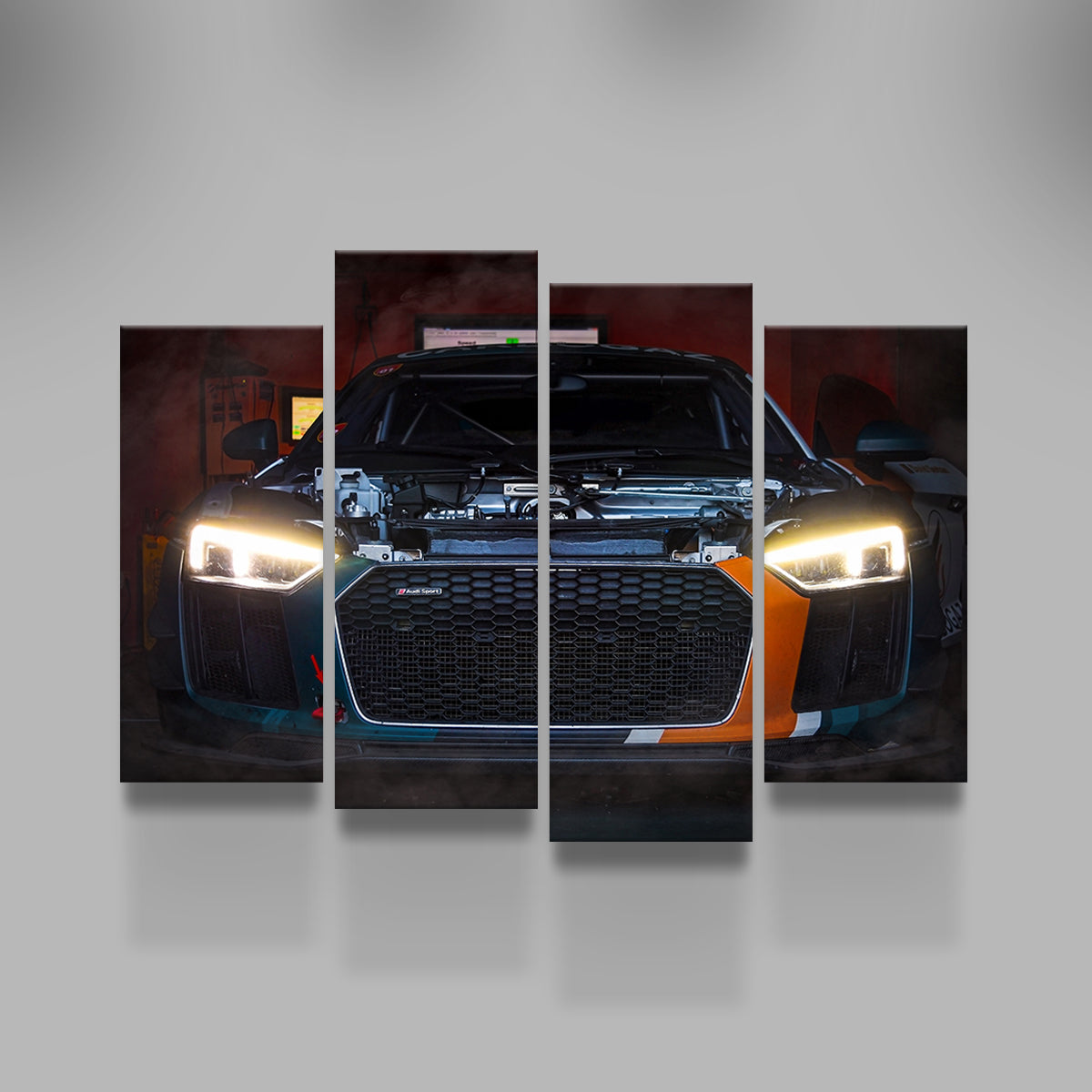 High - Quality Audi R8 Racing Wall Art by George Sorin