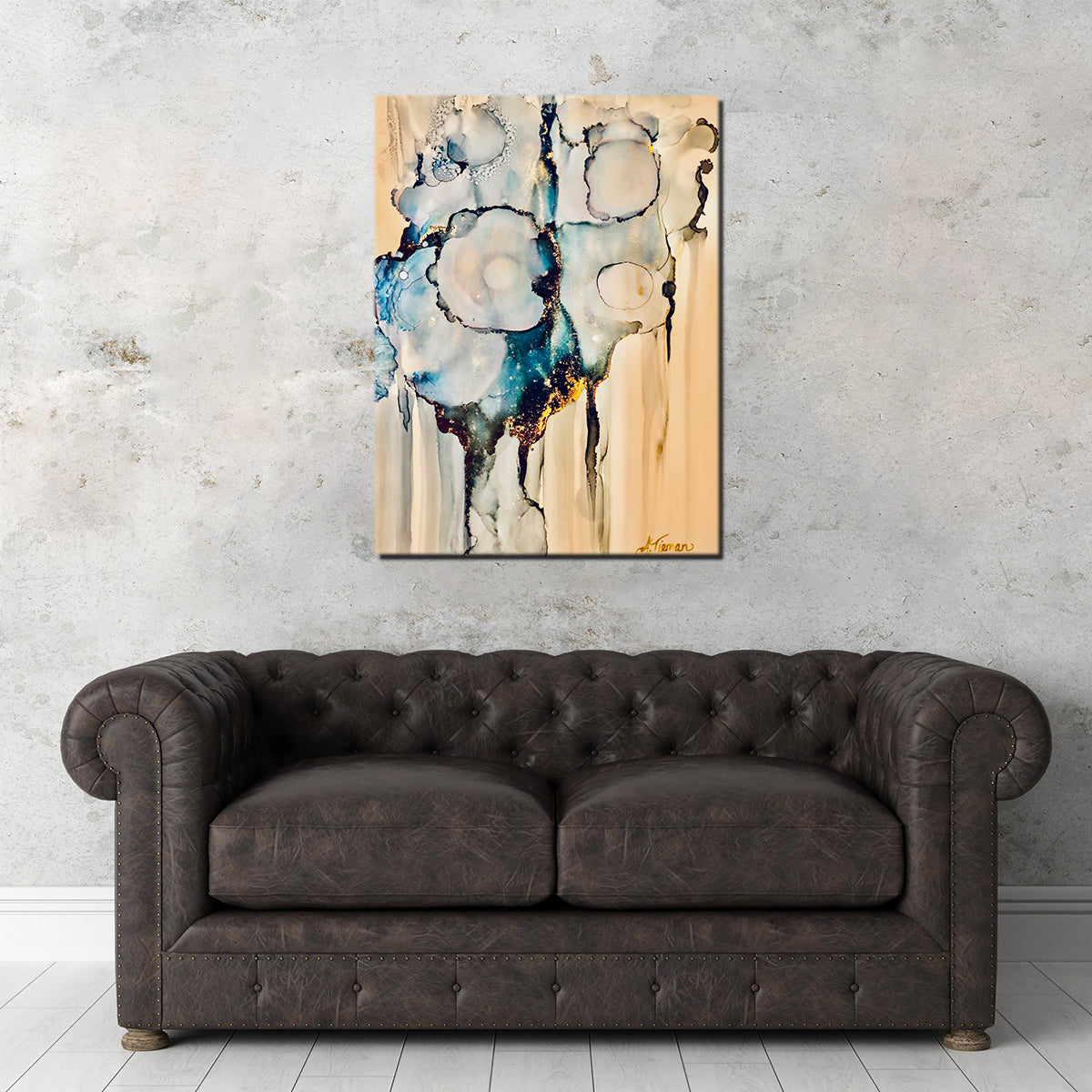 Stunning Moody Blues Wall Art by Amy Tieman