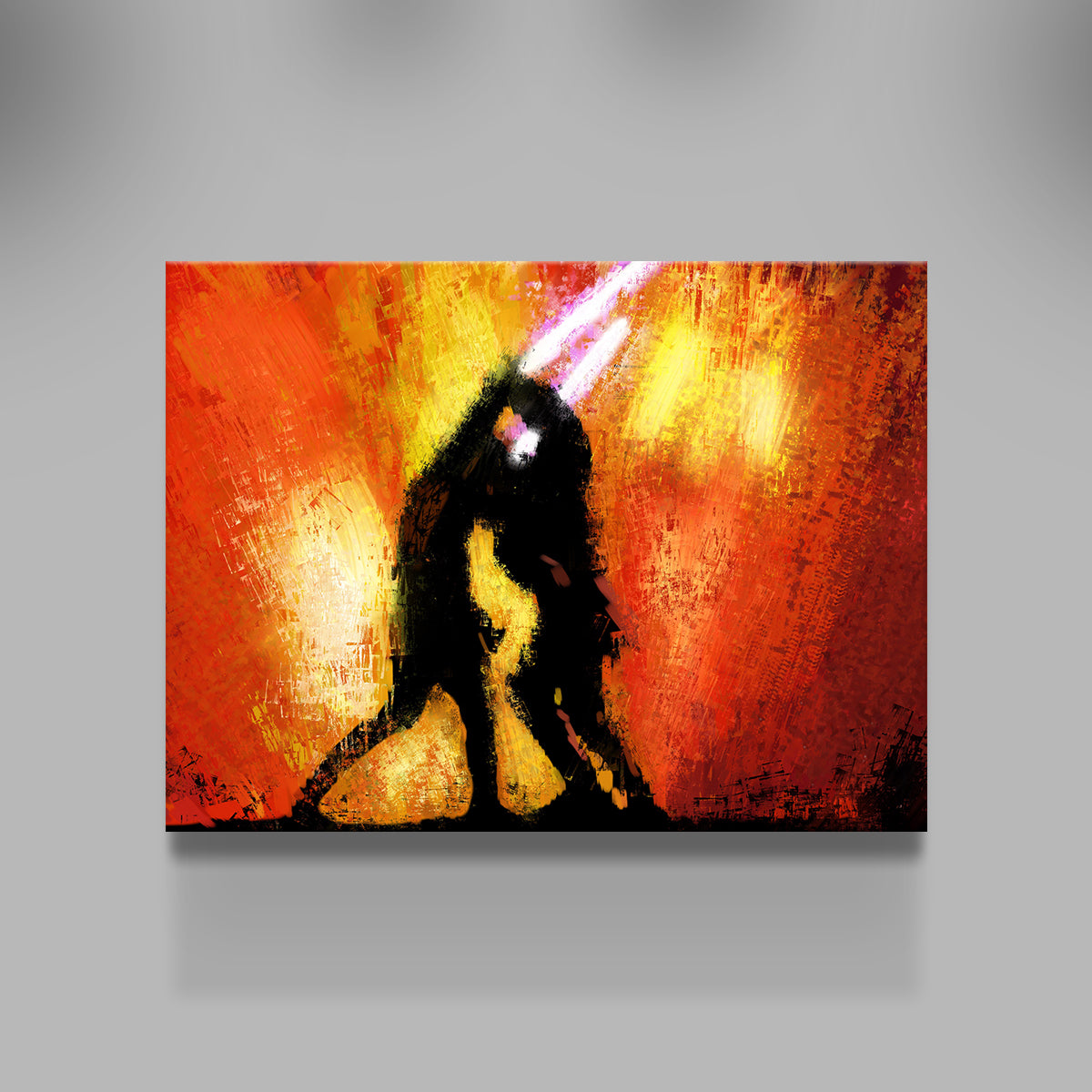 Stunning Obi Wan Vs Anakin Wall Art by Andy Brackpool
