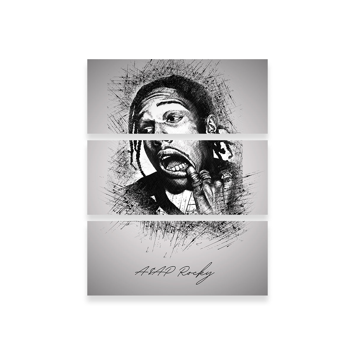 Unique Asap Rocky Teeth Wall Art for Stunning Decor
