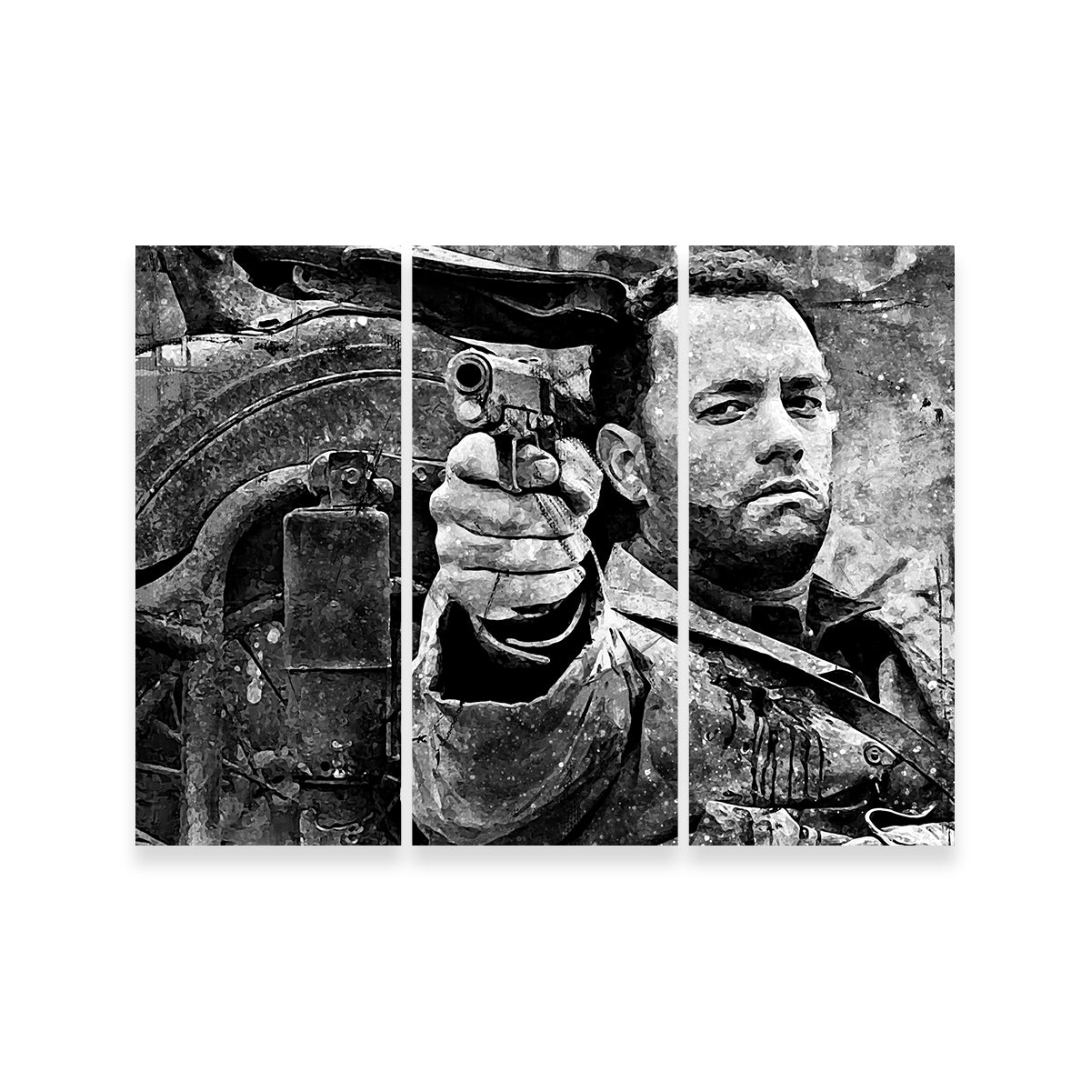 Captain Miller High - Quality Grayscale Wall Art for Stunning Home Decor