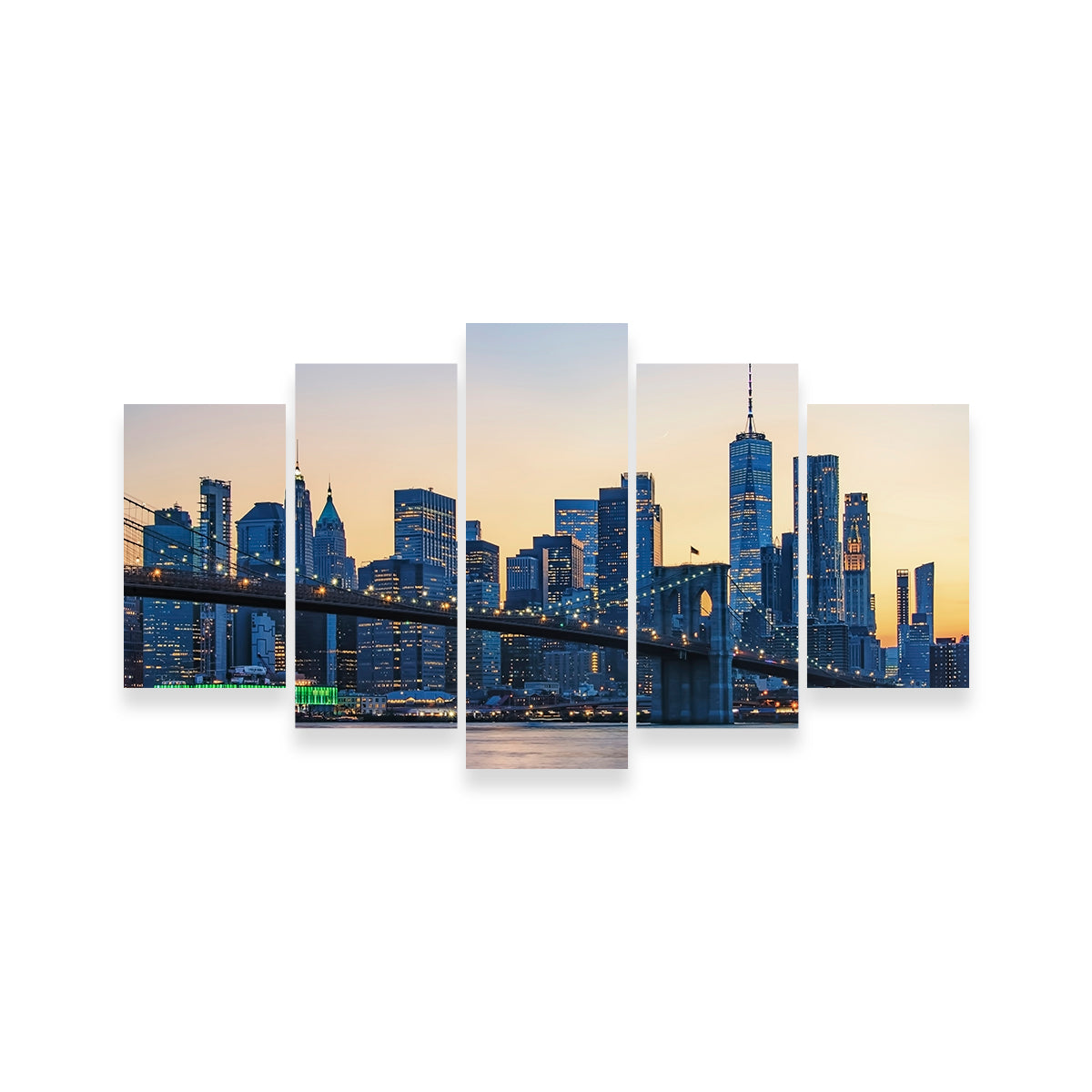 Gorgeous New York Sunset Wall Art for Stunning Home Decor