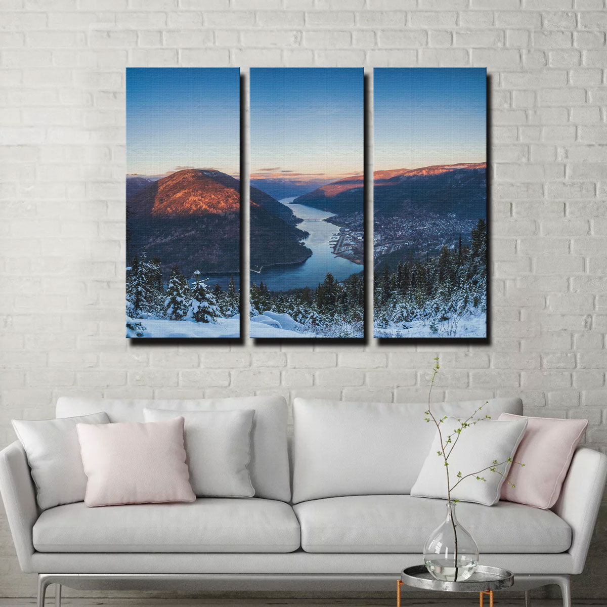 Breathtaking Snow Capped Creek Wall Art by Mike Cotton