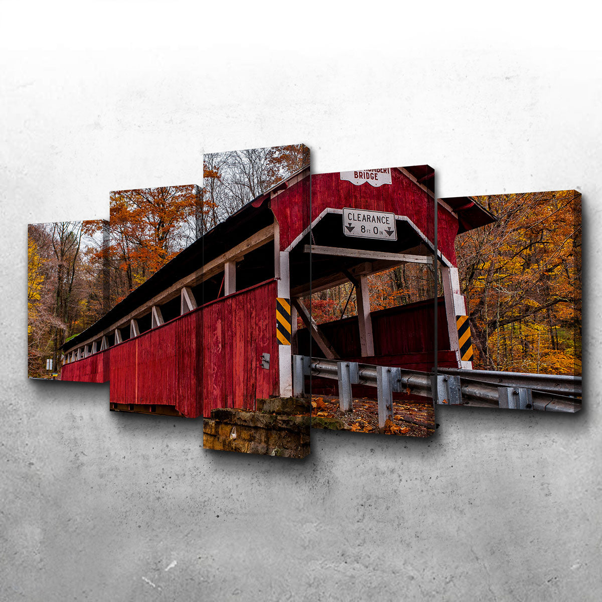 Exquisite Historic Lower Humbert Covered Bridge Wall Art for Stunning Decor
