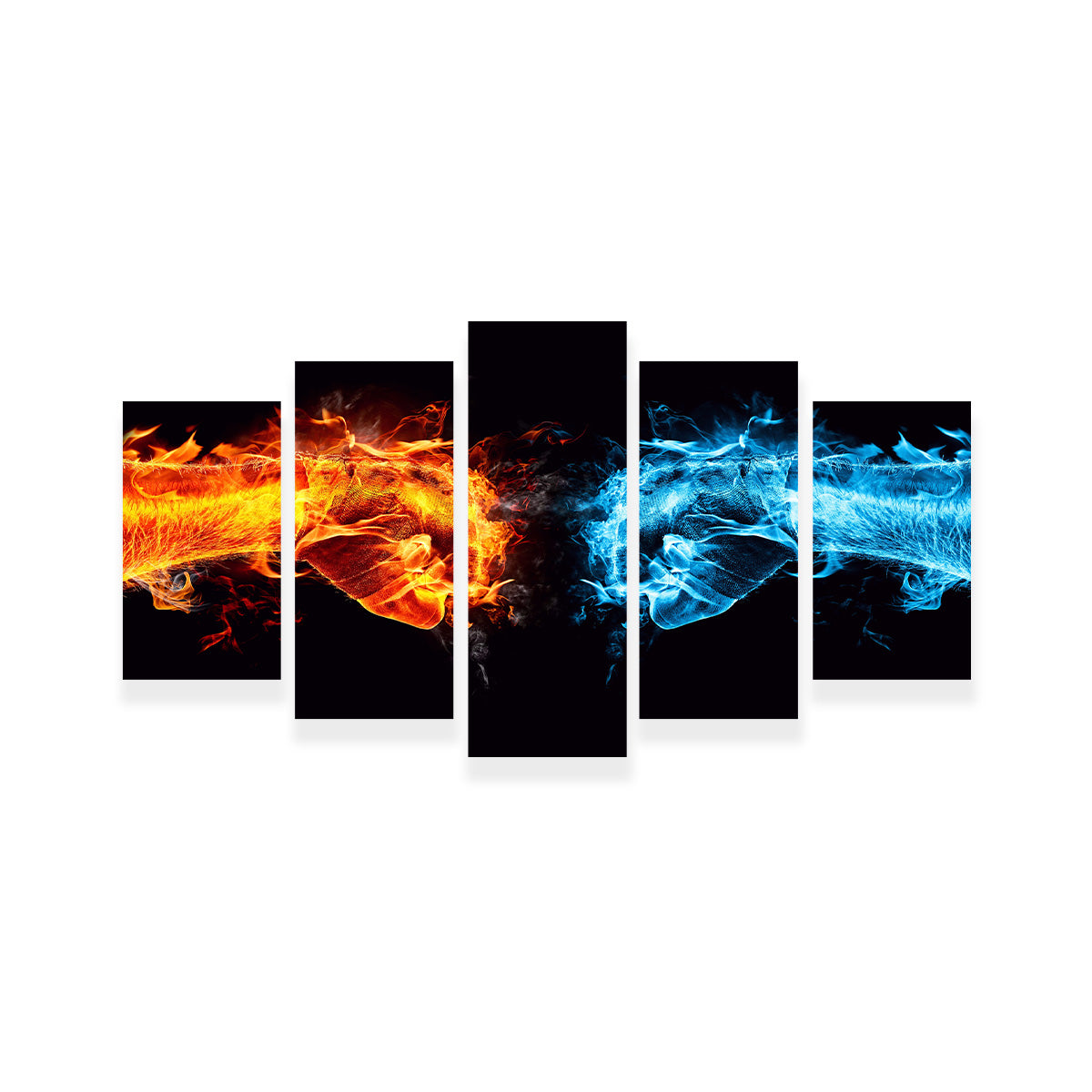 Stylish Hot Cold Fist Bump Wall Art for Trendy Decor
