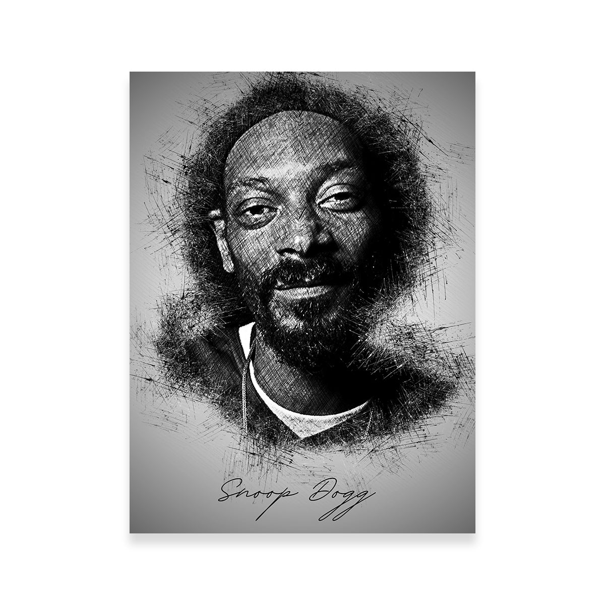 Exquisite Snoop Sketch Wall Art for Stunning Home Decor