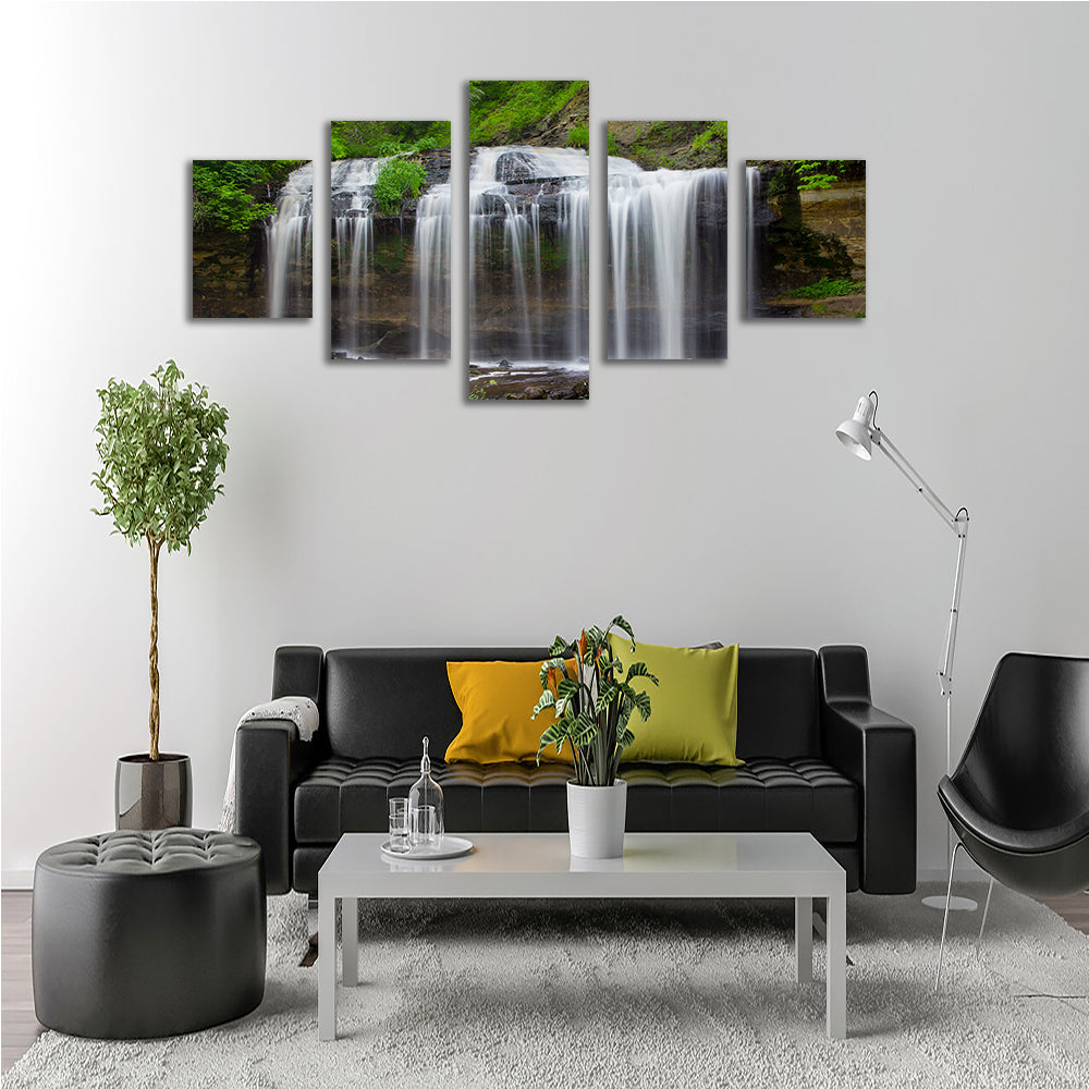 Stunning Cascade Falls Wall Art with Sustainable Pine Frames