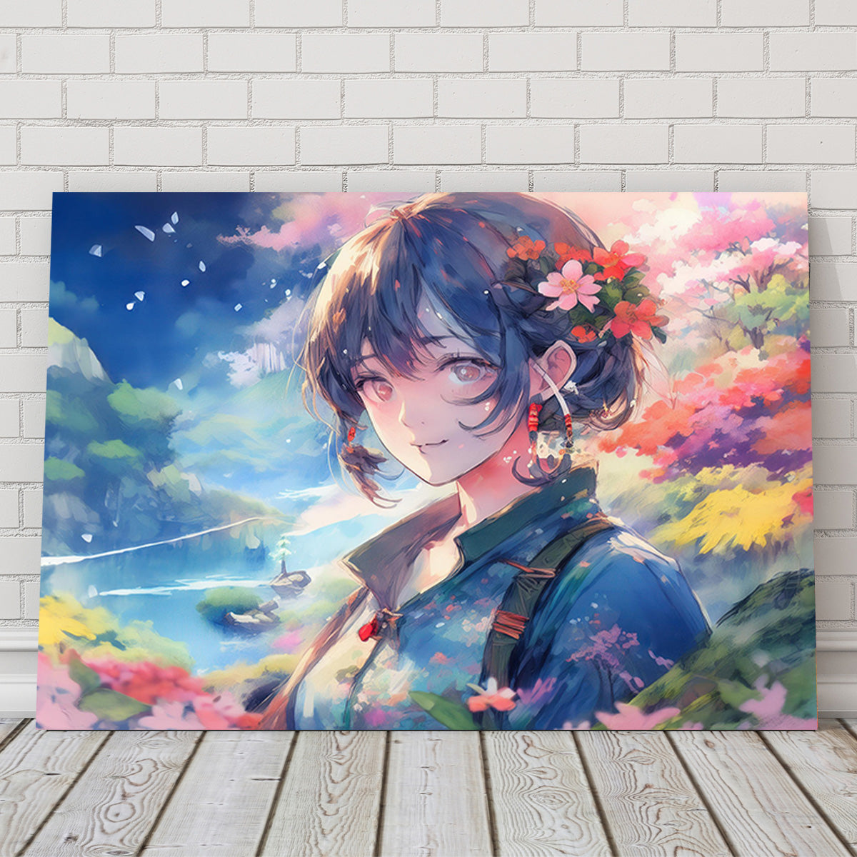 Exquisite Anime Lady Canvas Print