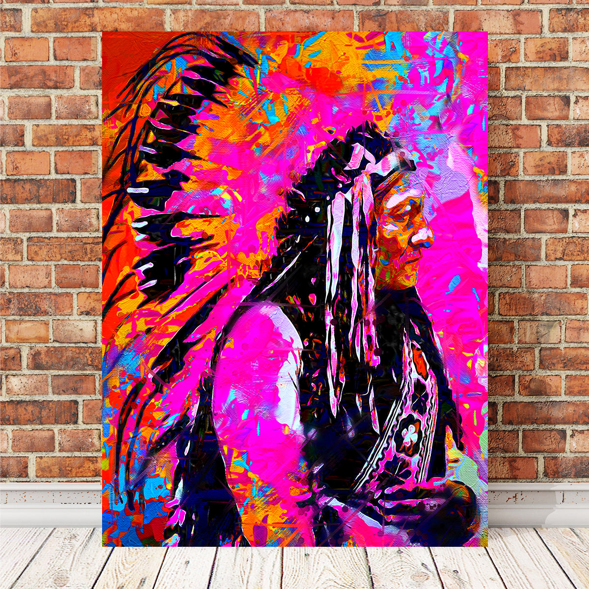 Exquisite Sitting Bull Wall Art by Stephen Chambers