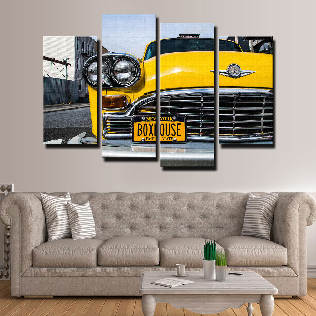 Stunning NY Cab Wall Art by Dennis Maida