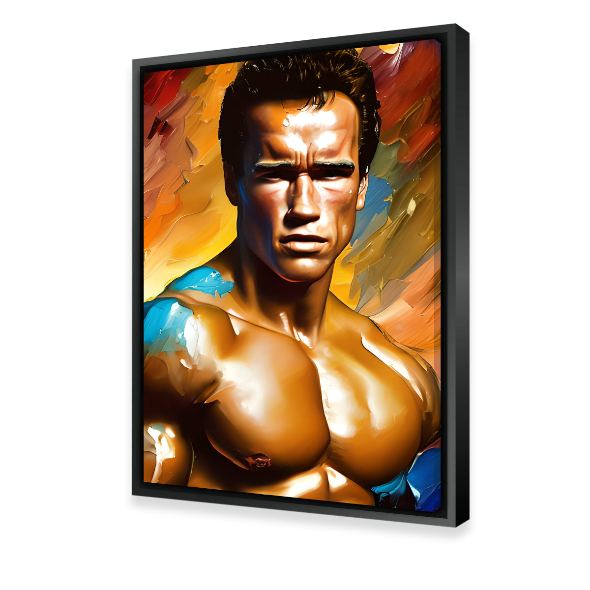 Arnold Schwarzenegger's Iconic Pecs Wall Art by Dina Rolle