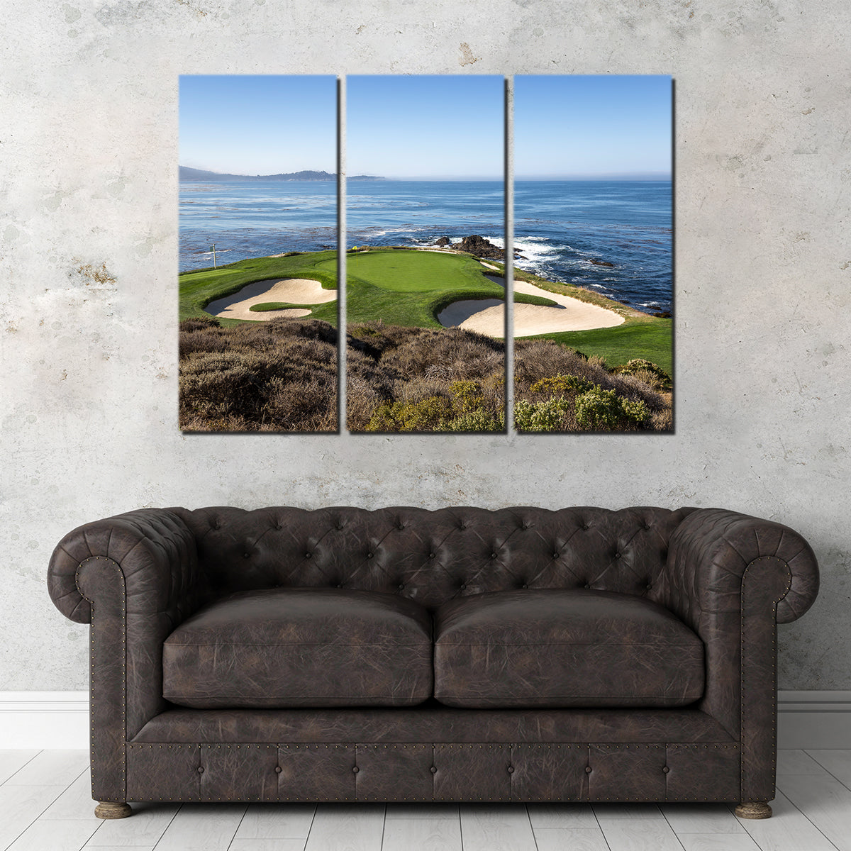 Stunning Pebble Beach Canvas Wall Art for Home Decor