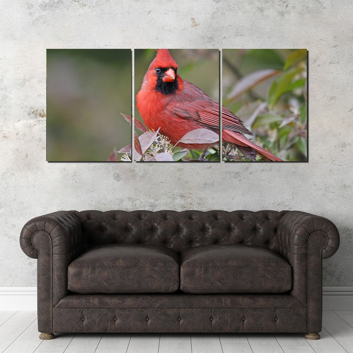 Exquisite Cardinal Perched Wall Art for Home Decor