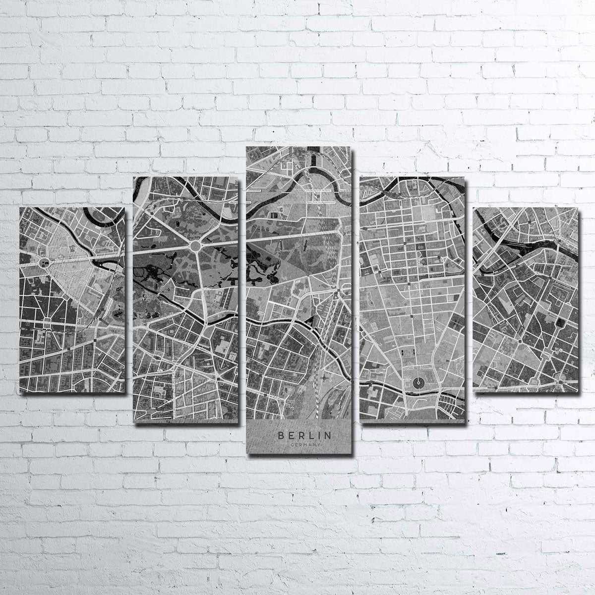 Exquisite Berlin Map 2 Wall Art for Your Home Decor