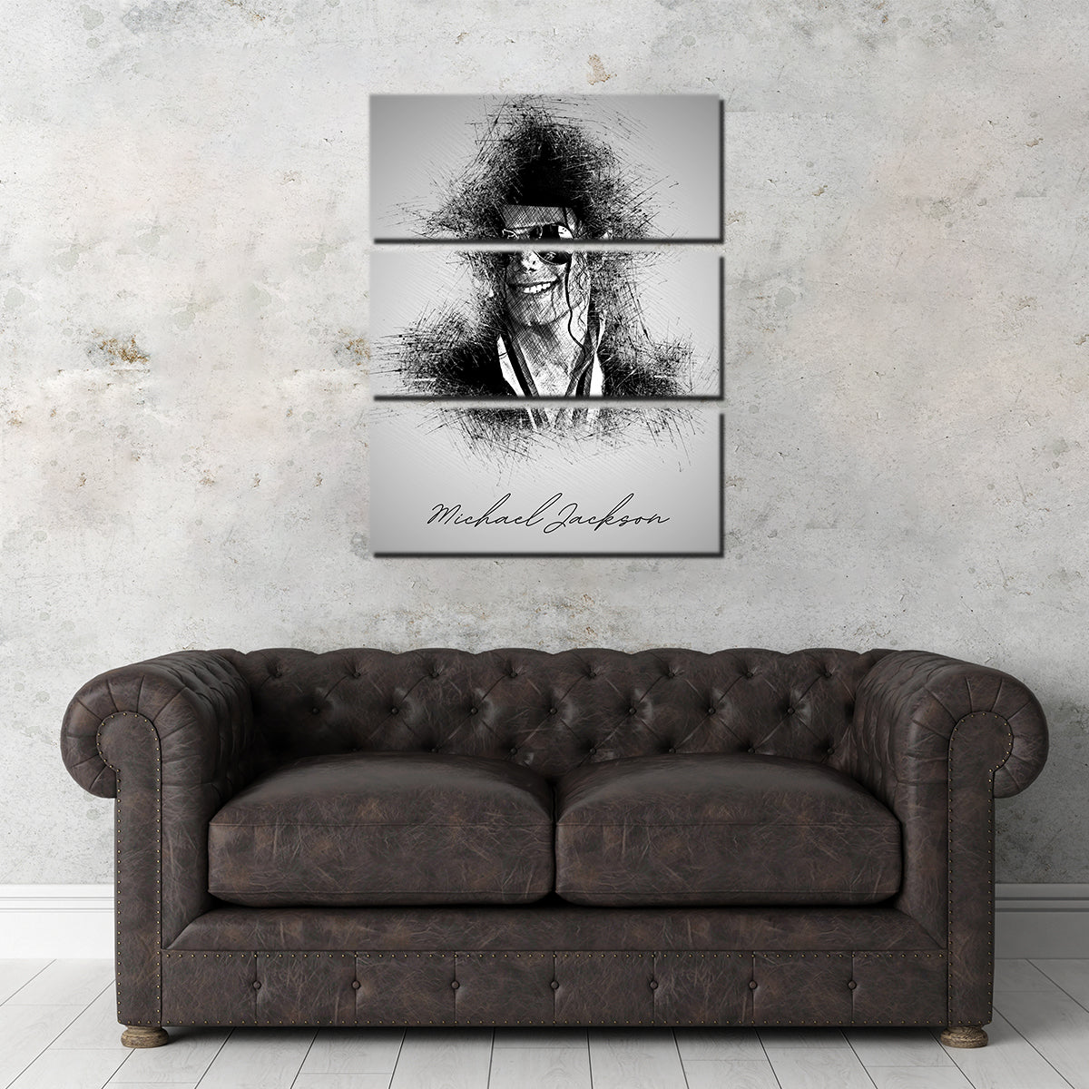 Exquisite Michael Jackson Sketch Wall Art - Ideal for Home Decor