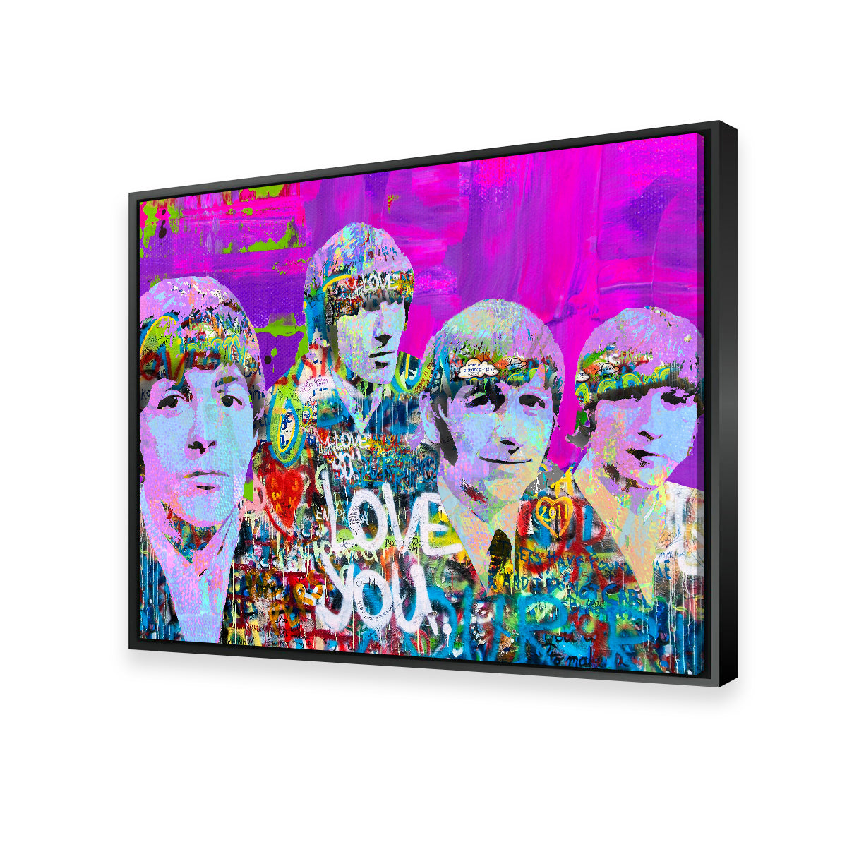 Stunning Beatles Love You Wall Art by Stephen Chambers