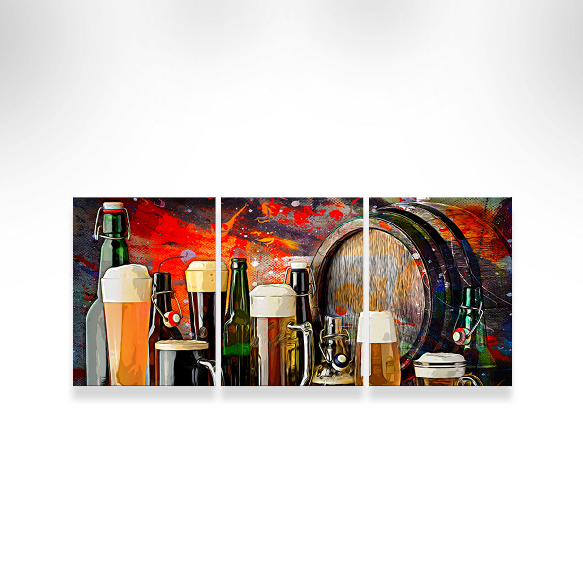Stunning Beer Types Abstract Wall Art for Your Home Decor